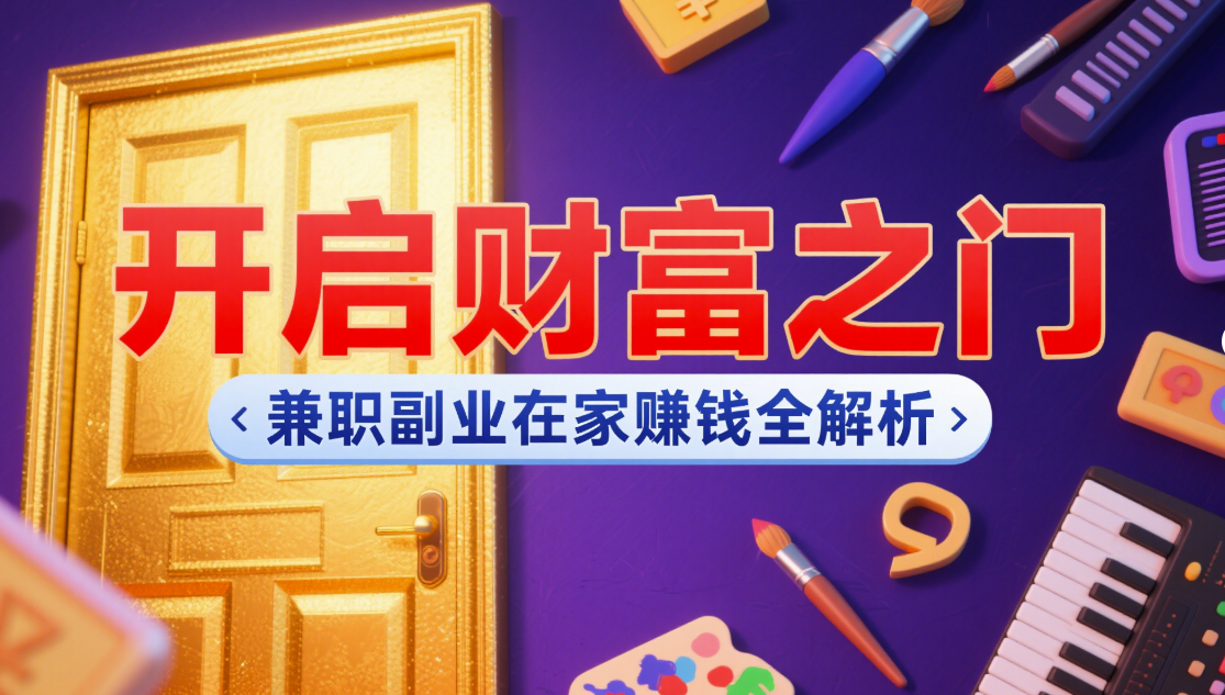 开启财富之门：兼职副业在家赚钱全解析-爱分享资源网