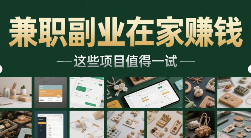 兼职副业在家赚钱，这些项目值得一试-爱分享资源网