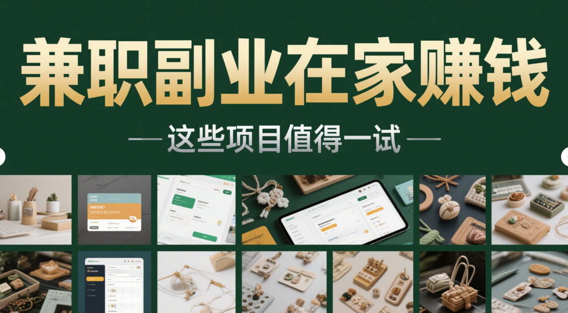 兼职副业在家赚钱，这些项目值得一试-爱分享资源网