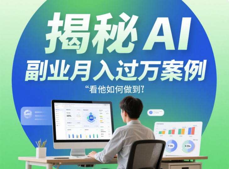 AI 赚钱小副业案例分析：他是如何月入过万的？-爱分享资源网