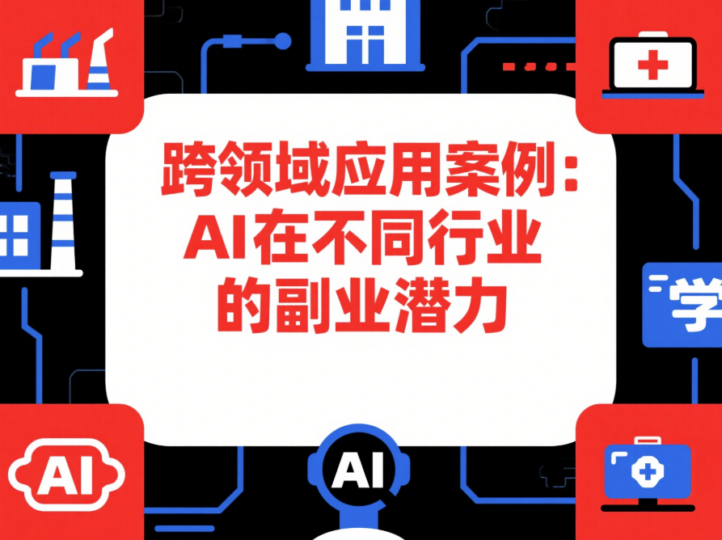 跨领域应用案例：AI在不同行业的副业潜力-爱分享资源网