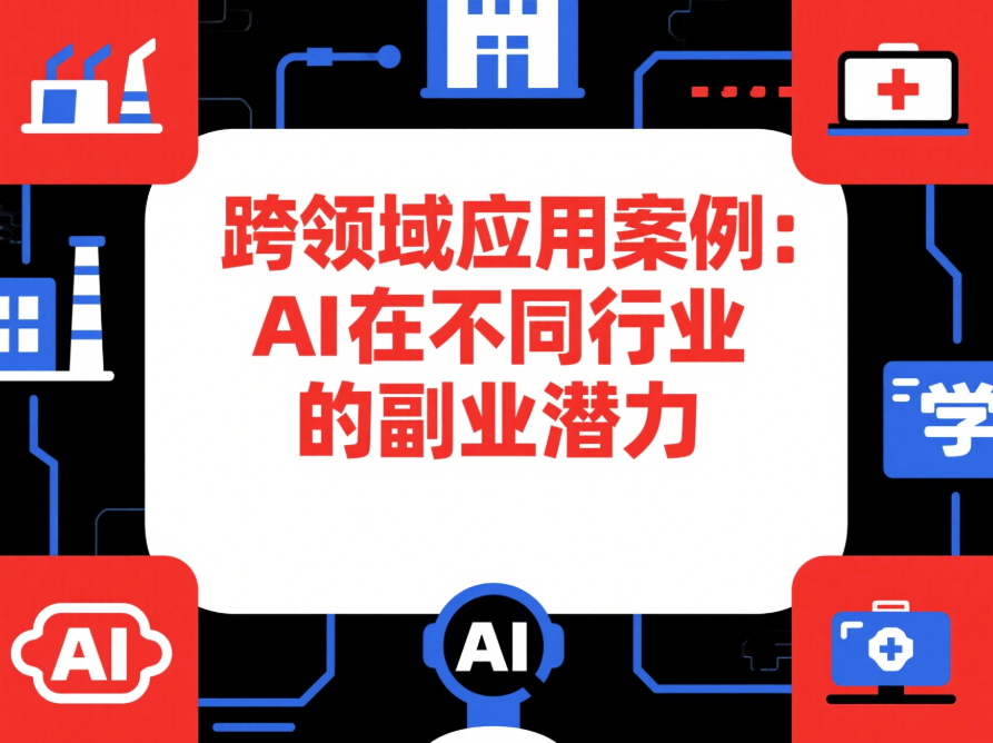 跨领域应用案例：AI在不同行业的副业潜力-爱分享资源网