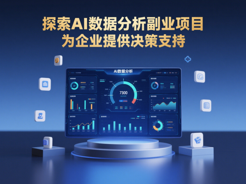 探索AI数据分析副业项目，为企业提供决策支持-爱分享资源网
