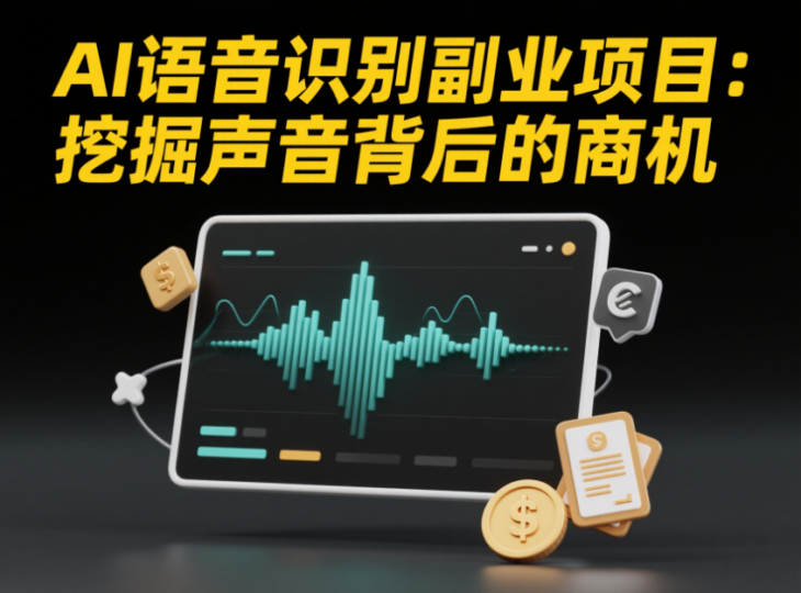 AI语音识别副业项目：挖掘声音背后的商机-爱分享资源网