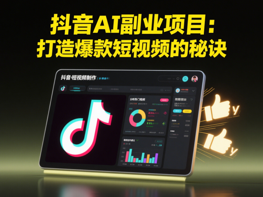 抖音AI副业项目：打造爆款短视频的秘诀-爱分享资源网