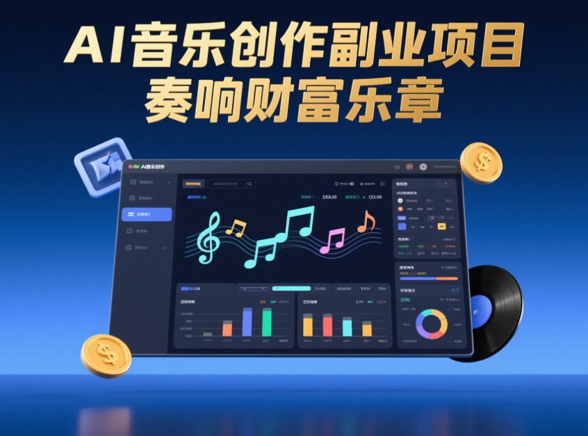 AI音乐创作副业项目，奏响财富乐章-爱分享资源网