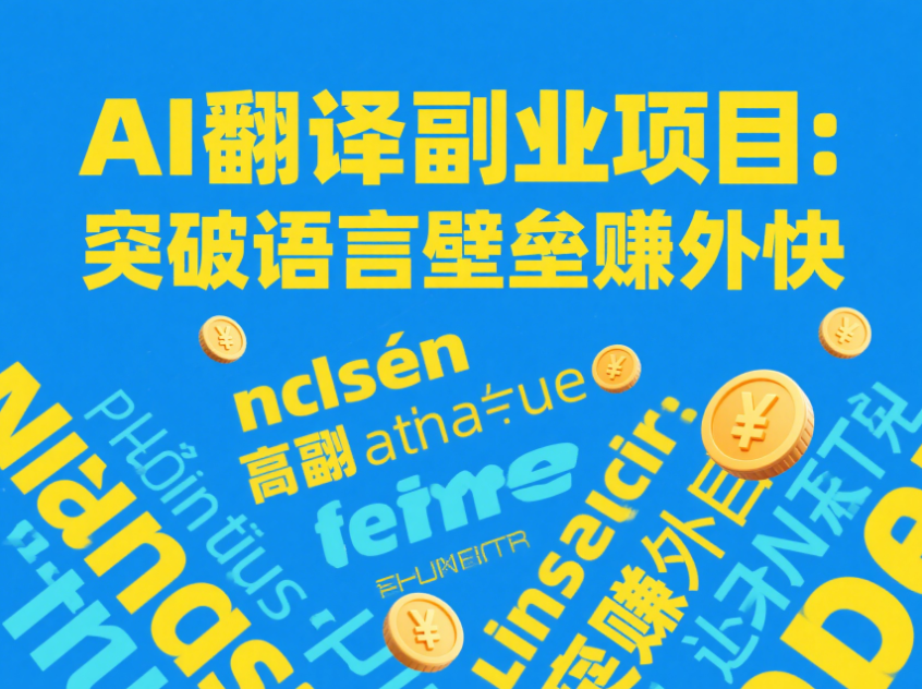 AI翻译副业项目：突破语言壁垒赚外快-爱分享资源网
