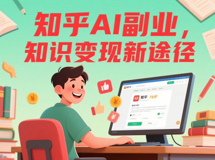 知乎AI副业项目：靠知识分享实现副业增收-爱分享资源网