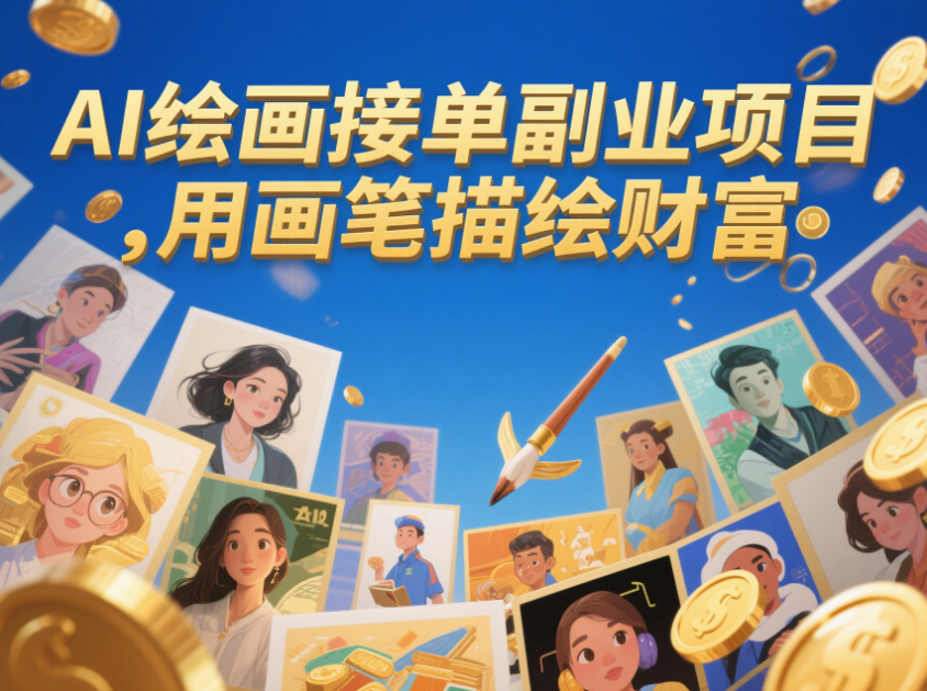 AI绘画接单副业项目，用画笔描绘财富-爱分享资源网