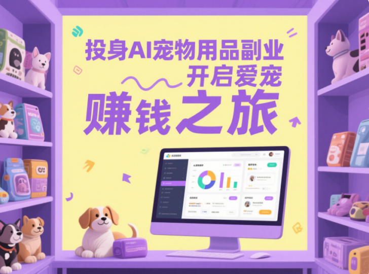 AI宠物用品推荐副业项目，爱宠人士的赚钱之道-爱分享资源网