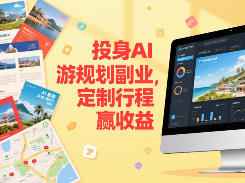 AI旅游规划副业项目，定制个性化行程赚钱-爱分享资源网