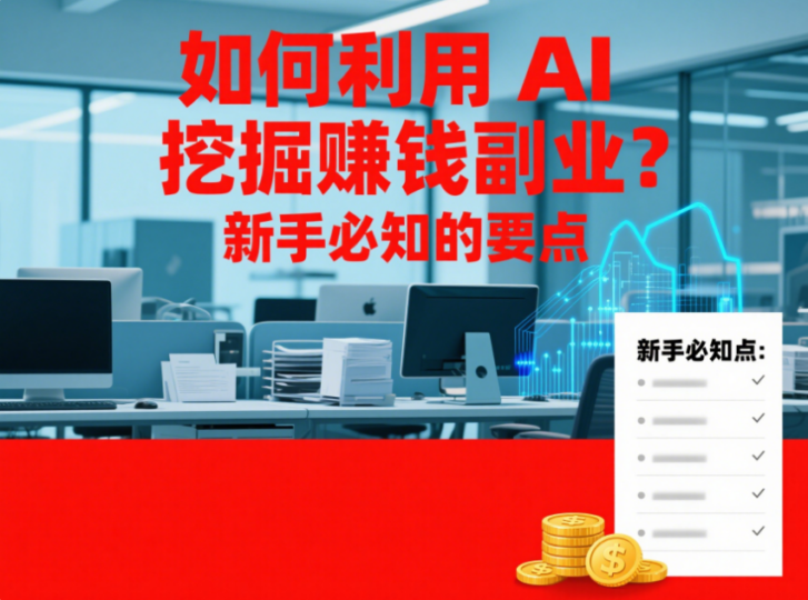 如何利用 AI 挖掘赚钱副业？新手必知的要点-爱分享资源网
