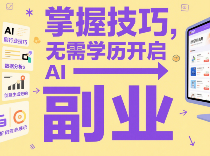 揭秘 AI 赚钱副业：无需高学历，只需掌握这些技巧-爱分享资源网