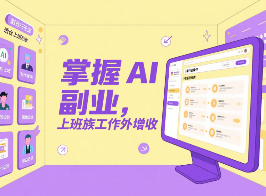 上班族必看：AI 赚钱副业，工作之余轻松增收-爱分享资源网