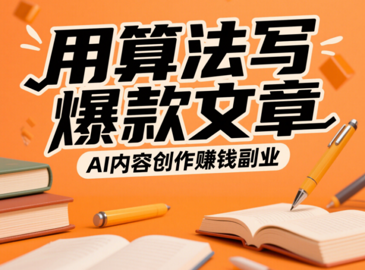 AI 赚钱副业之内容创作：如何用算法写出爆款文章赚钱-爱分享资源网
