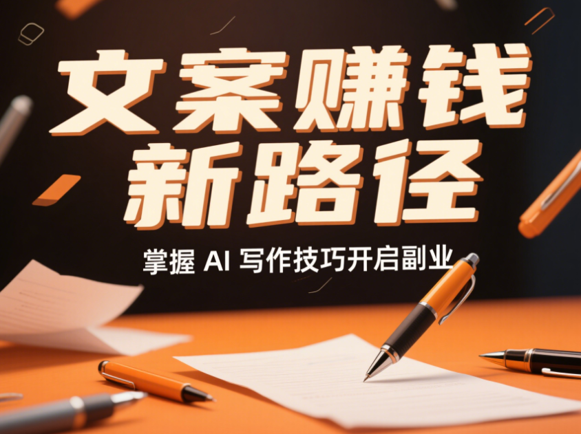 掌握 AI 写作技巧，开启文案赚钱副业之路-爱分享资源网