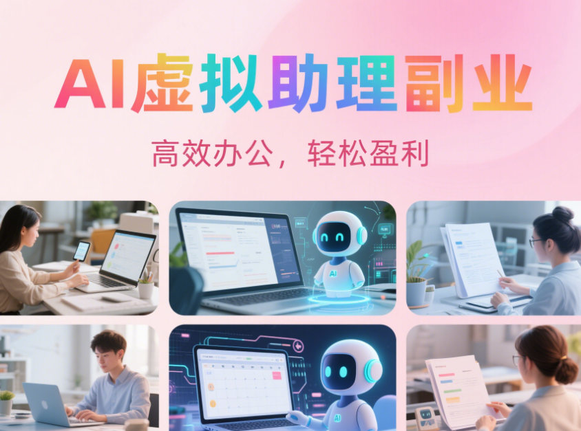 AI 虚拟助理副业：高效办公，轻松盈利-爱分享资源网