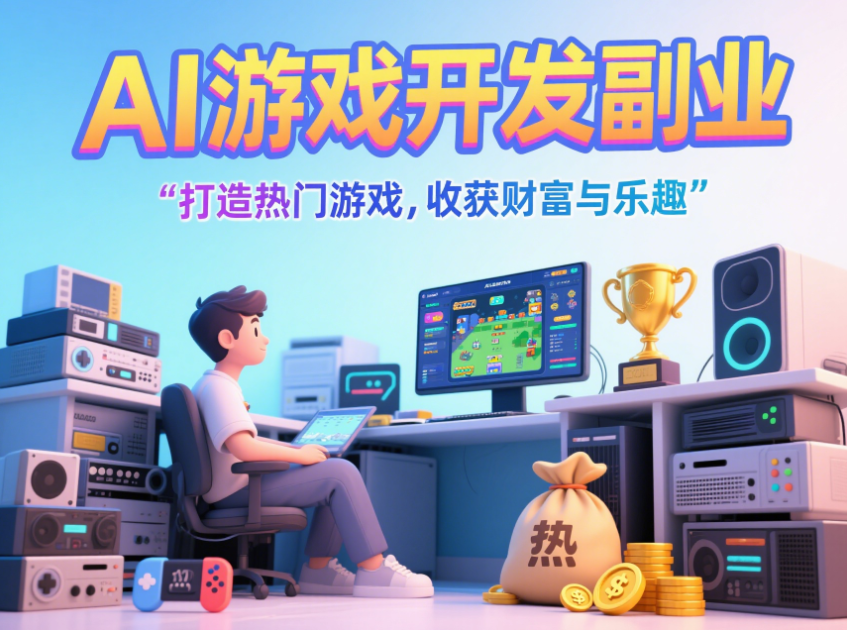 AI 游戏开发副业：打造热门游戏，收获财富与乐趣-爱分享资源网