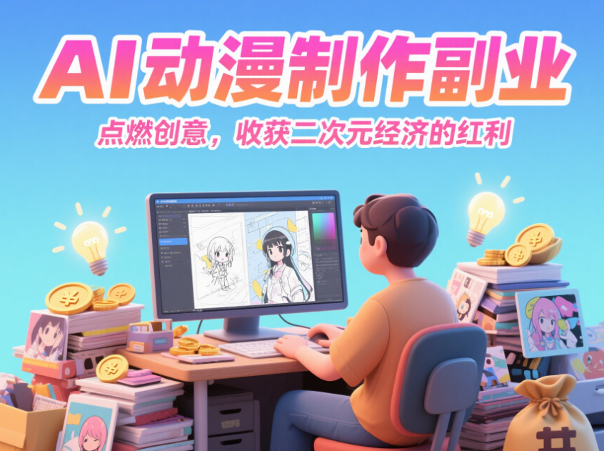 AI 动漫制作副业：点燃创意，收获二次元经济的红利-爱分享资源网