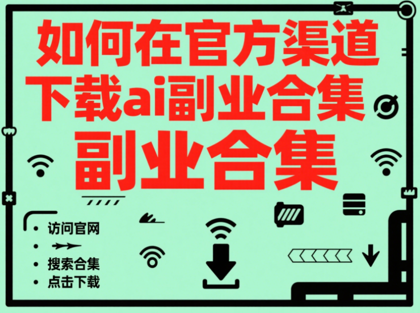 如何在官方渠道下载 ai 副业合集？-爱分享资源网