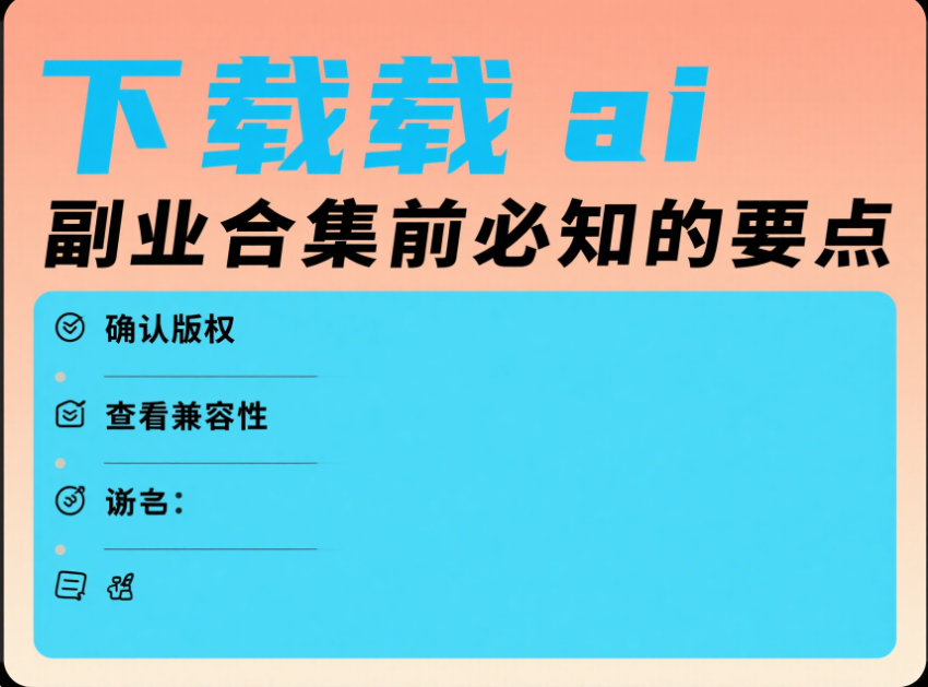 下载 ai 副业合集前必知的要点-爱分享资源网