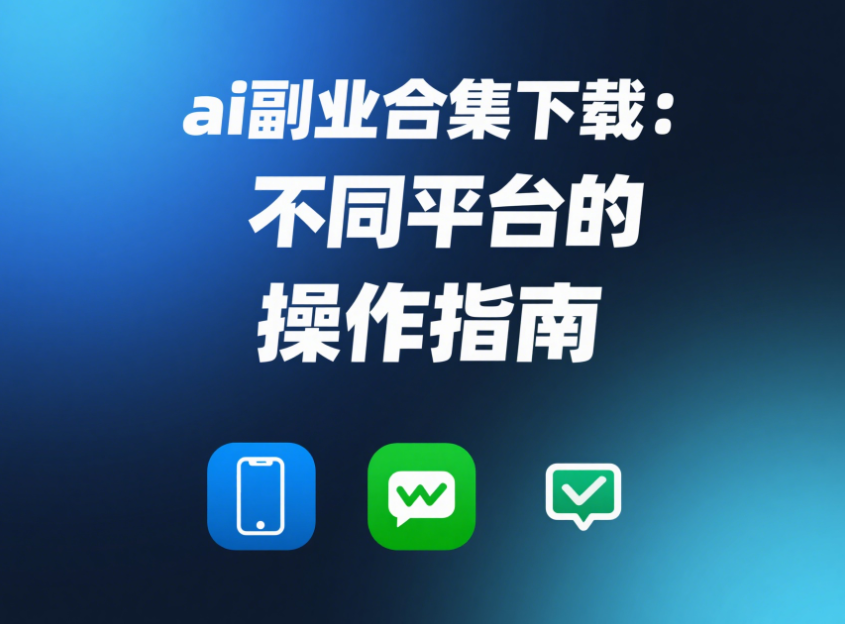 ai 副业合集下载：不同平台的操作指南-爱分享资源网