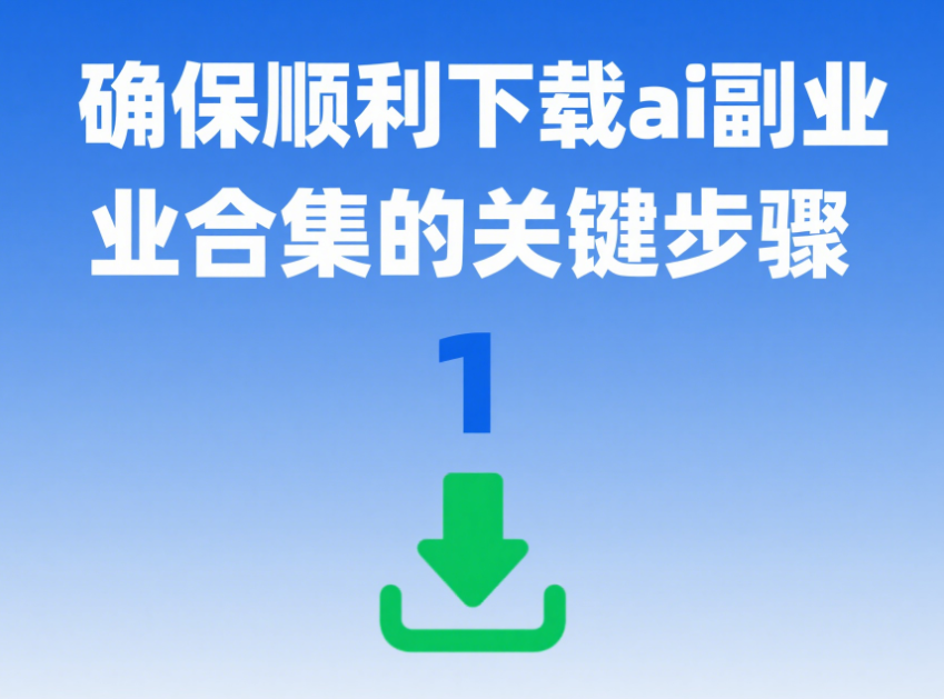 确保顺利下载 ai 副业合集的关键步骤-爱分享资源网