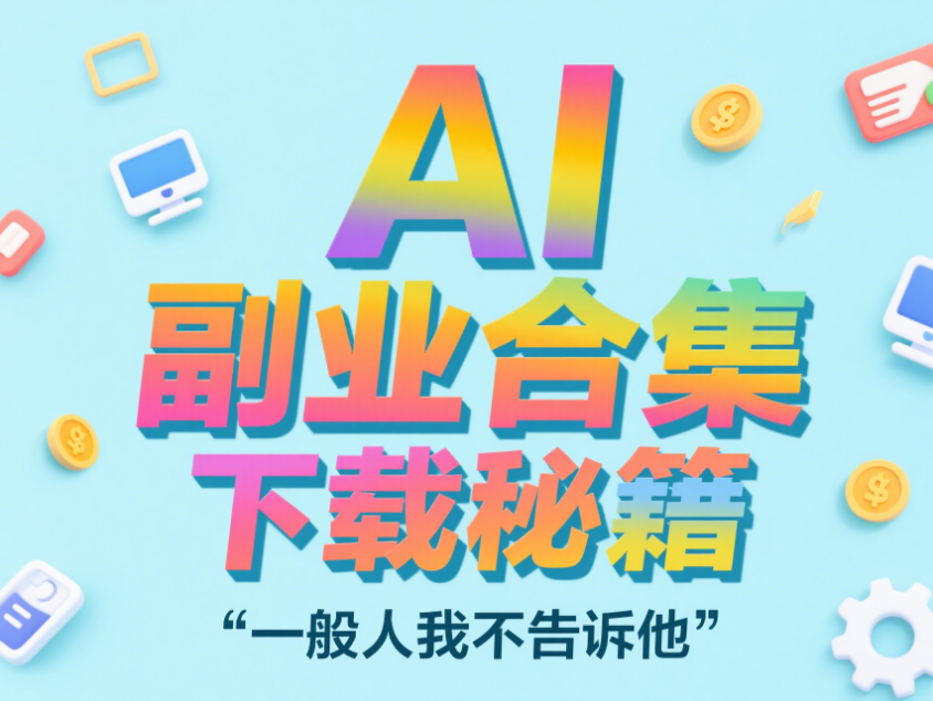 ai 副业合集下载秘籍，一般人我不告诉他-爱分享资源网