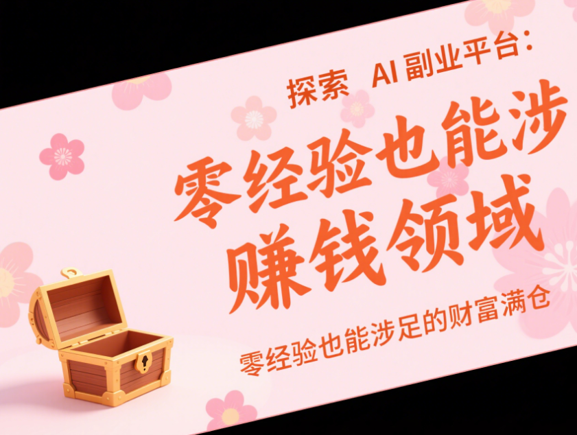 探索 AI 副业平台：零经验也能涉足的赚钱领域-爱分享资源网