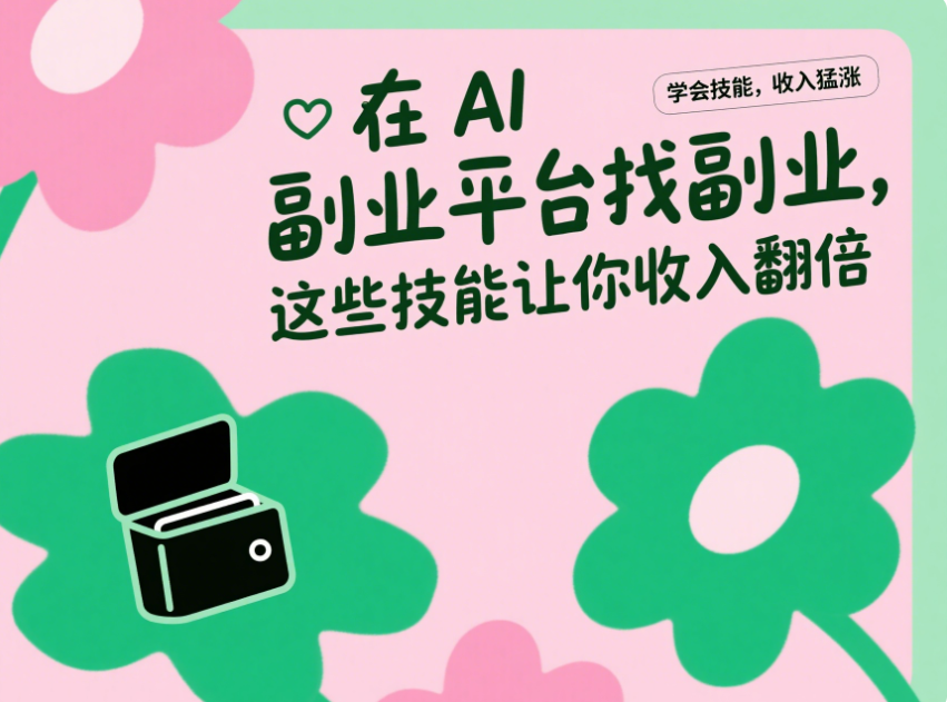 在 AI 副业平台找副业，这些技能让你收入翻倍-爱分享资源网