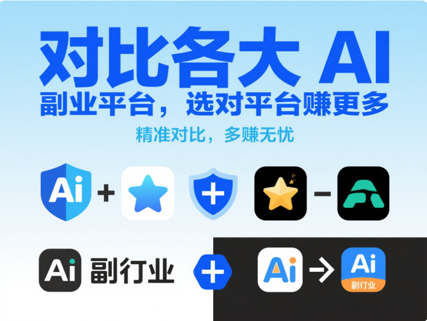对比各大 AI 副业平台，选对平台赚更多-爱分享资源网