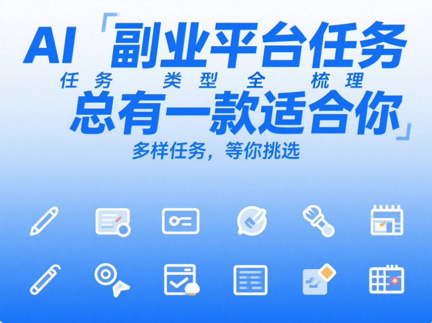 AI 副业平台任务类型全梳理，总有一款适合你-爱分享资源网