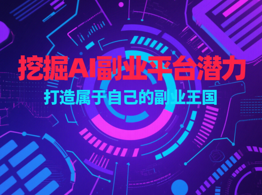 挖掘 AI 副业平台潜力，打造属于自己的副业王国-爱分享资源网
