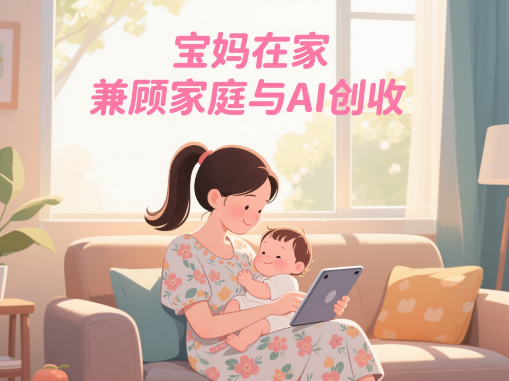 宝妈如何在 AI 副业平台兼顾家庭与创收？-爱分享资源网