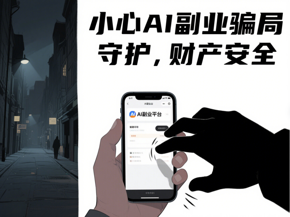 警惕 AI 副业平台陷阱，安全开启副业之旅-爱分享资源网