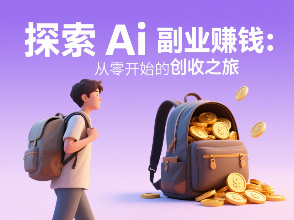 探索Ai副业赚钱：从零开始的创收之旅-爱分享资源网