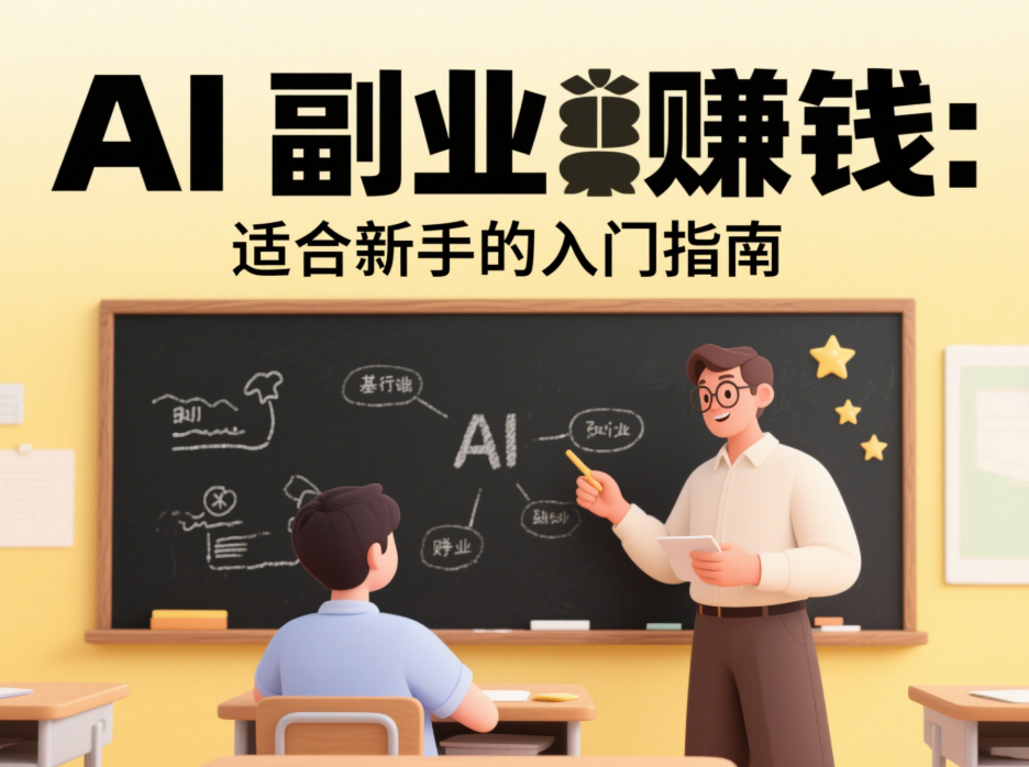 Ai副业赚钱：适合新手的入门指南-爱分享资源网
