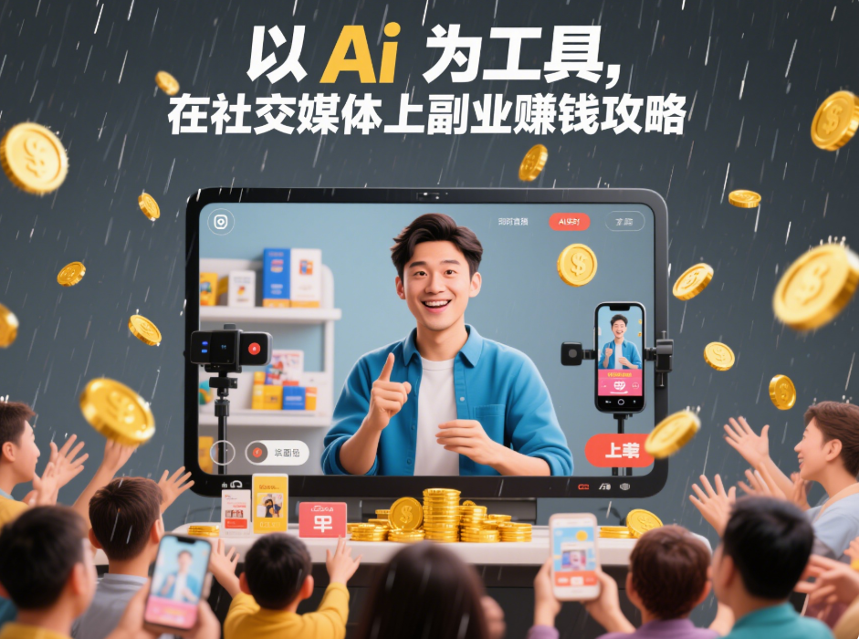 以Ai为工具，在社交媒体上副业赚钱攻略-爱分享资源网