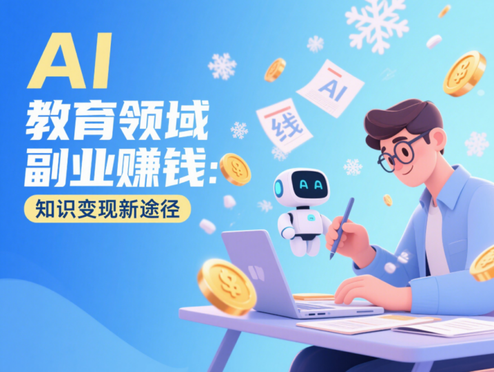 Ai教育领域副业赚钱：知识变现新途径-爱分享资源网