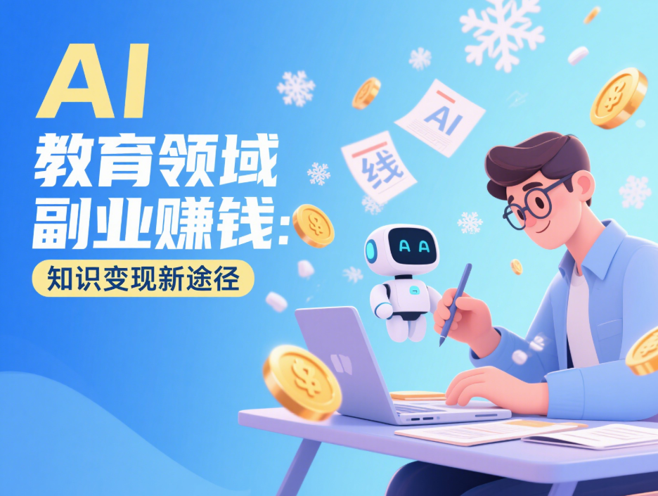Ai教育领域副业赚钱：知识变现新途径-爱分享资源网