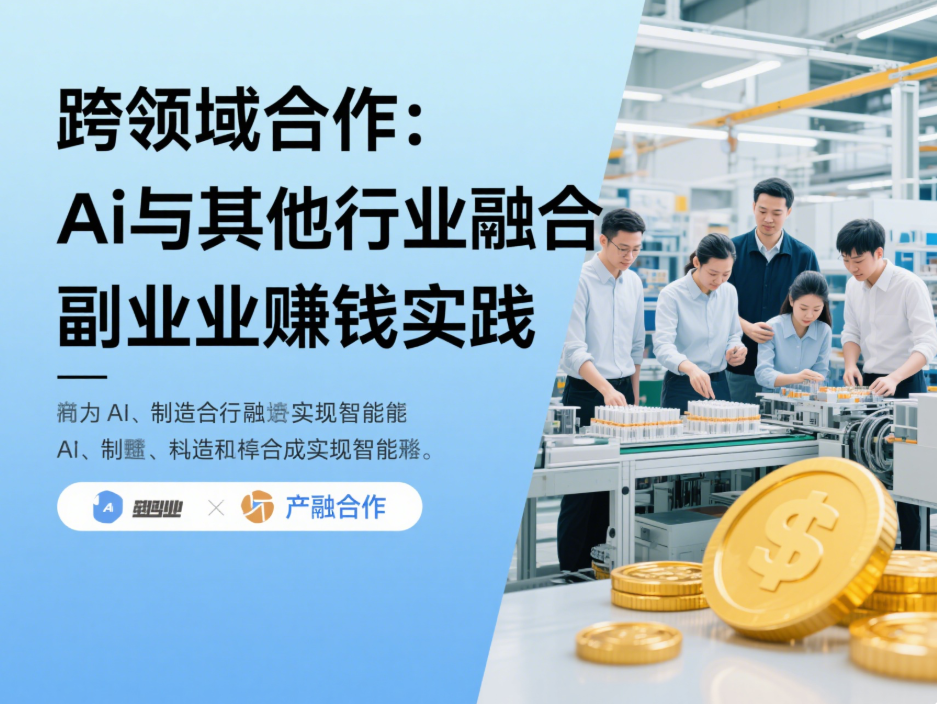跨领域合作：Ai与其他行业融合副业赚钱实践-爱分享资源网