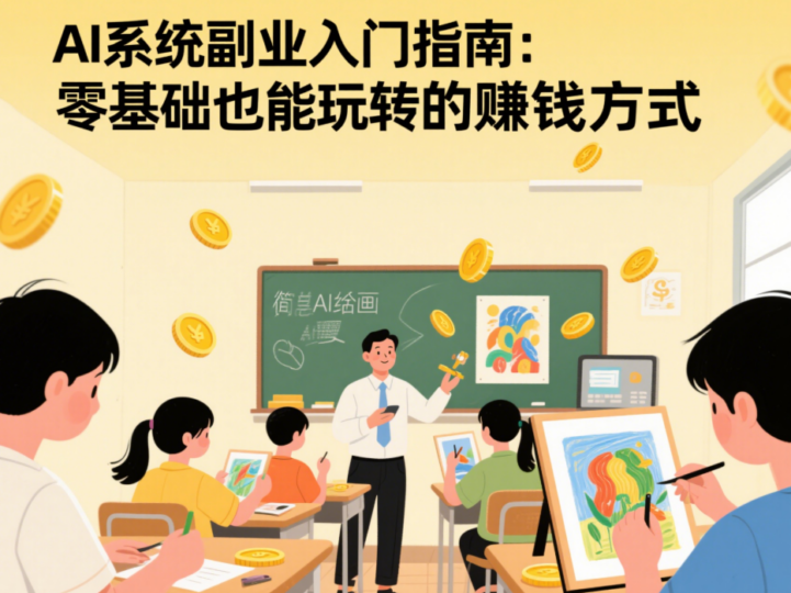 AI系统副业入门指南：零基础也能玩转的赚钱方式-爱分享资源网