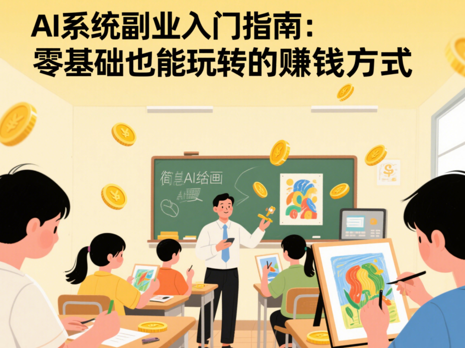 AI系统副业入门指南：零基础也能玩转的赚钱方式-爱分享资源网