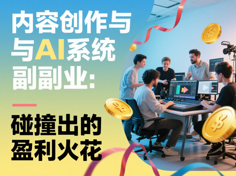 内容创作与AI系统副业：碰撞出的盈利火花-爱分享资源网