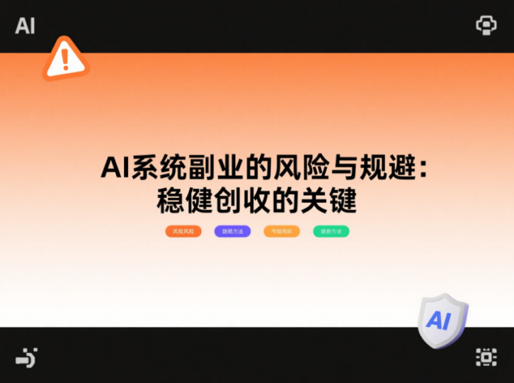 AI系统副业的风险与规避：稳健创收的关键-爱分享资源网