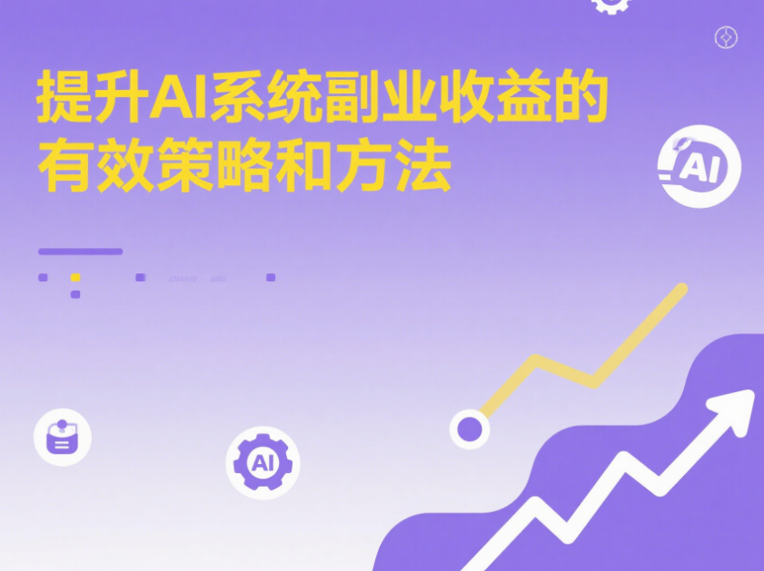提升AI系统副业收益的有效策略和方法-爱分享资源网