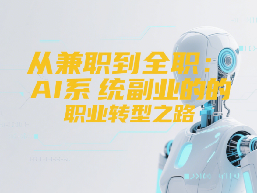 从兼职到全职：AI系统副业的职业转型之路-爱分享资源网