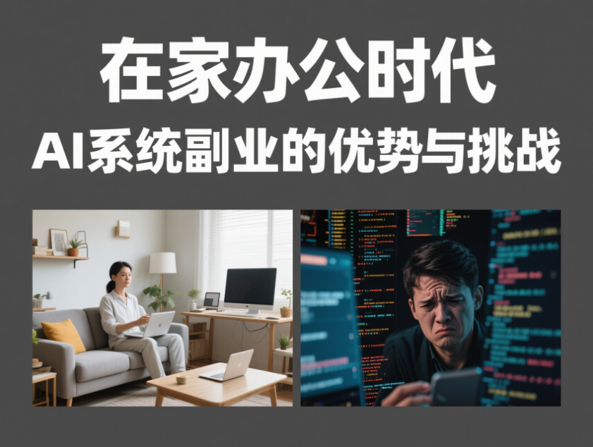 在家办公时代，AI系统副业的优势与挑战-爱分享资源网