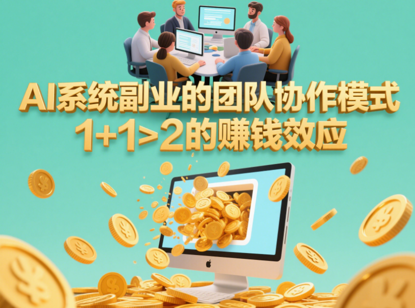 AI系统副业的团队协作模式：1+1>2的赚钱效应-爱分享资源网