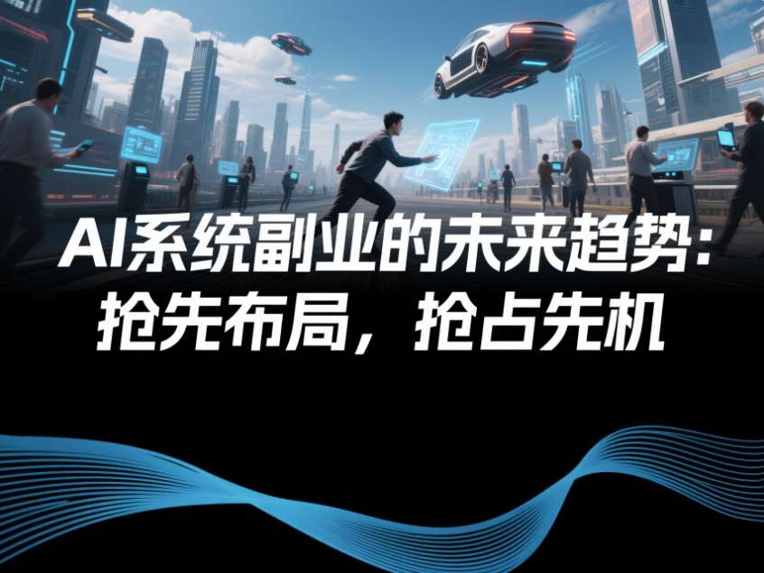 AI系统副业的未来趋势：抢先布局，抢占先机-爱分享资源网